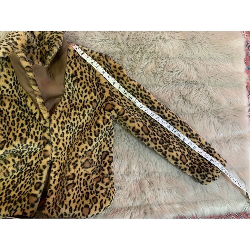 leopard print faux fur jacket - Picture 6 of 6